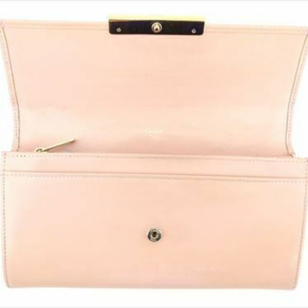 Cartier Wallet Purse Long Wallet leather Pink Woman Authentic Used T8140 - Picture 8 of 8